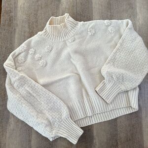 Thick cream winter sweater